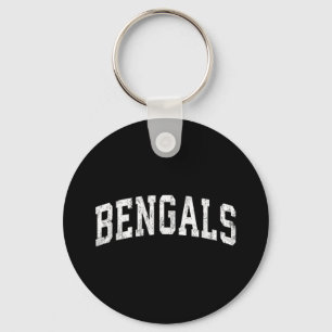 Bengals Maskottchen Vintage Athletik Sport Name De Schlüsselanhänger