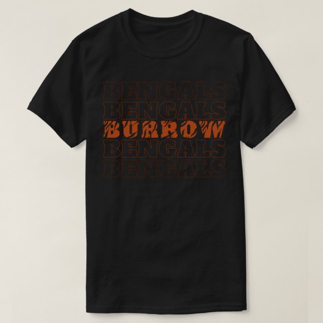 Bengals TShirtbengals Burrow T-Shirt (Design vorne)
