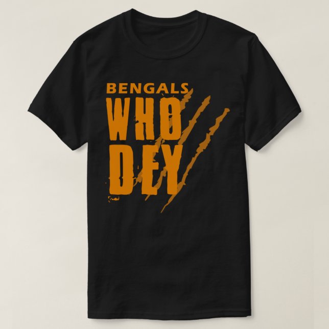 Bengals TShirtwho dey tigers bengals T-Shirt (Design vorne)