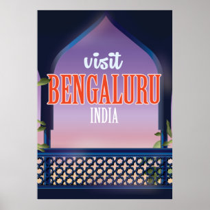 Bengaluru india Vintage Reiseplakat Poster