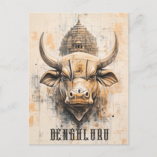 Bengaluru Indien Postkarte (Vorderseite)