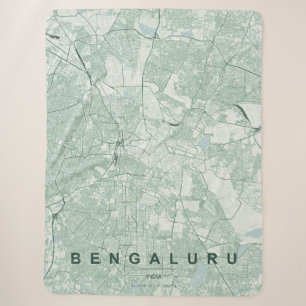 Bengaluru Indien Stadtplan Minimales Design Sherpadecke