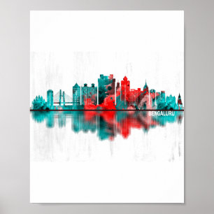 Bengaluru Karnataka Skyline Poster