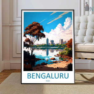 Bengaluru-Reise-Druck-Wandkunst Bengaluru-Wanddeko Poster