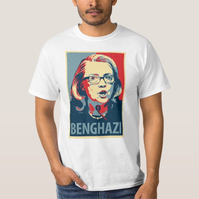 Benghazy T - Shirt - Obama-Plakatparodie (Vorderseite)