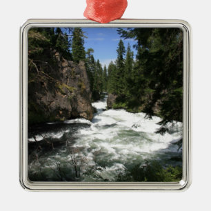 Benham Fälle, Sunriver, Oregon Ornament Aus Metall