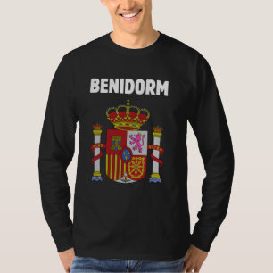 Benidorm Patriotic Spanien Emblem und Espana Symbo T-Shirt