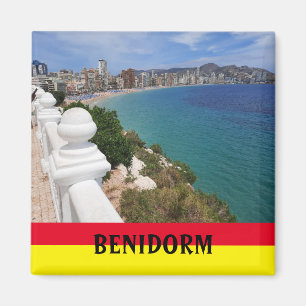 Benidorm Playa Levante Beach Spanien Souvenir Magnet
