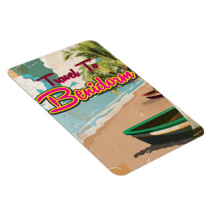 Benidorm, Spanien Vintages Ferienplakat Magnet