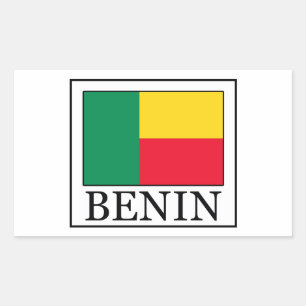 Benin-Aufkleber Rechteckiger Aufkleber