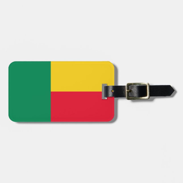 Benin Easy ID Personal Flag Gepäckanhänger (Vorderseite horizontal)