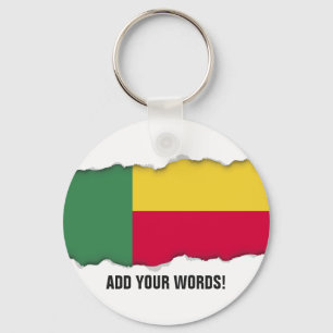 Benin-Fahne Schlüsselanhänger