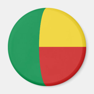 Benin Fisheye Flag Magnet