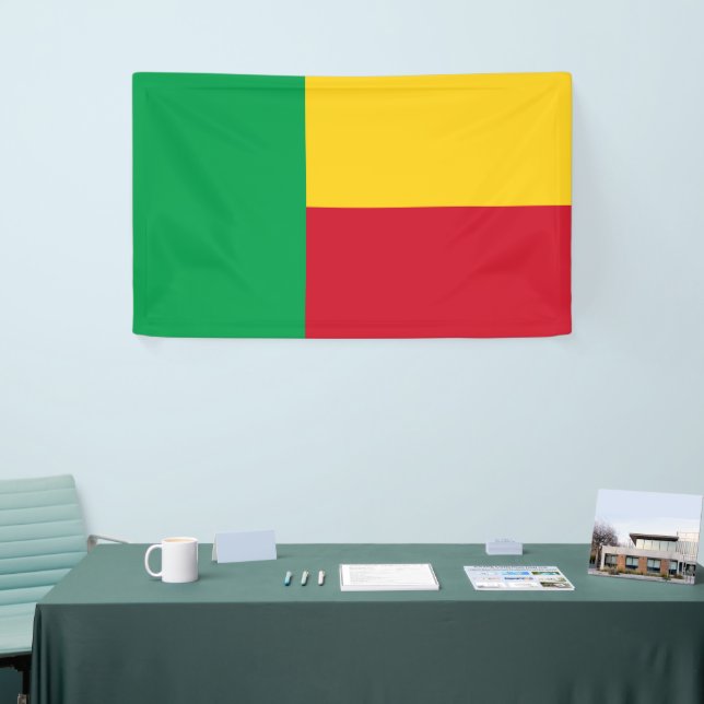 Benin flag banner (Messeveranstaltung)