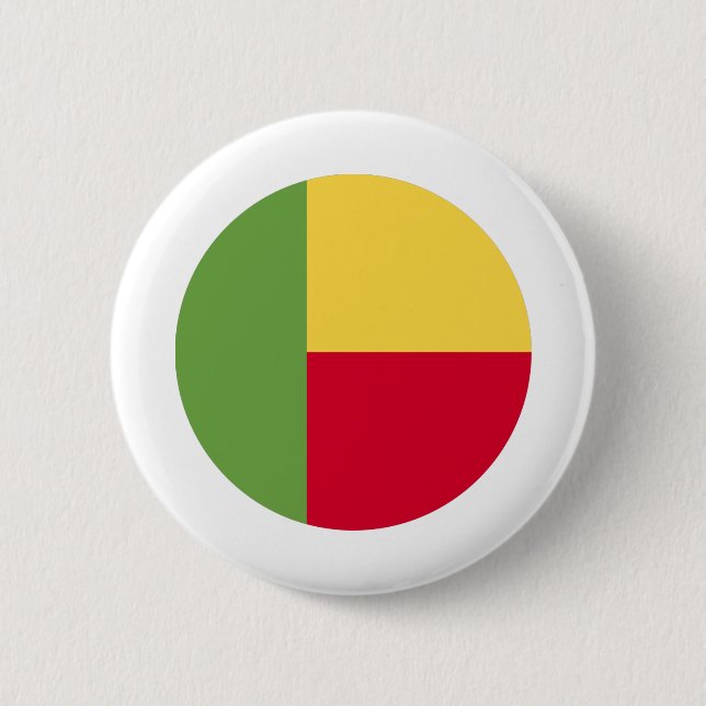 Benin Flag Button (Vorderseite)