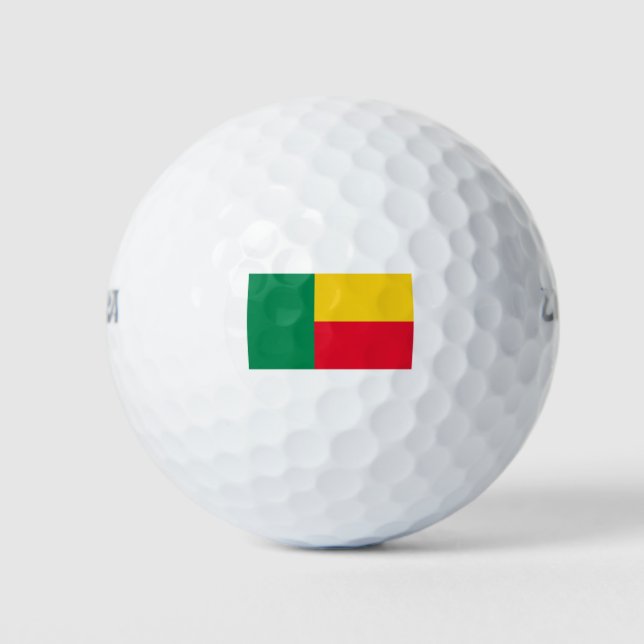 Benin Flag Golfball (Vorderseite)