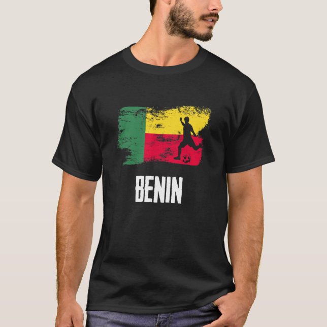 Benin Flag Jersey Beninese Soccer Team Beninese T-Shirt (Vorderseite)