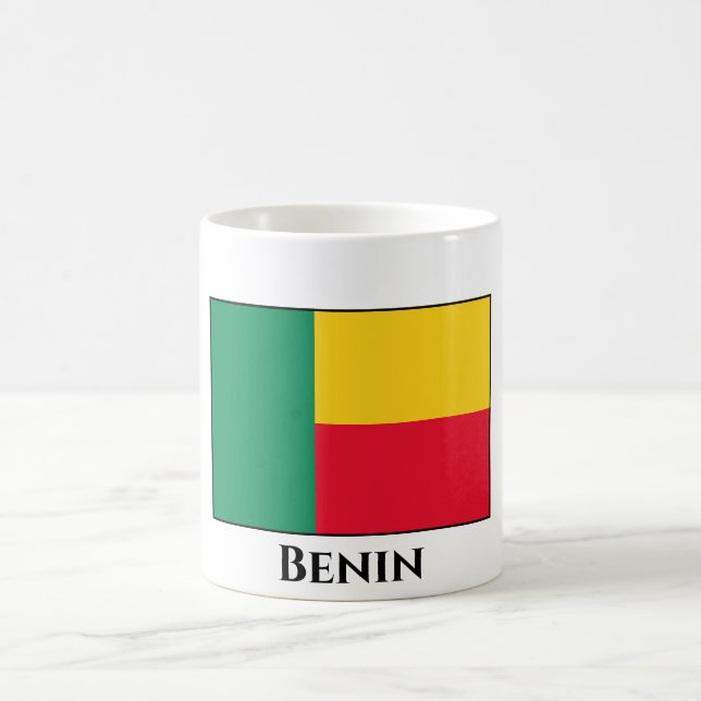 Benin Flag Kaffeetasse (Mittel)