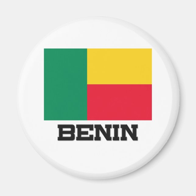 Benin Flag Magnet (Vorne)