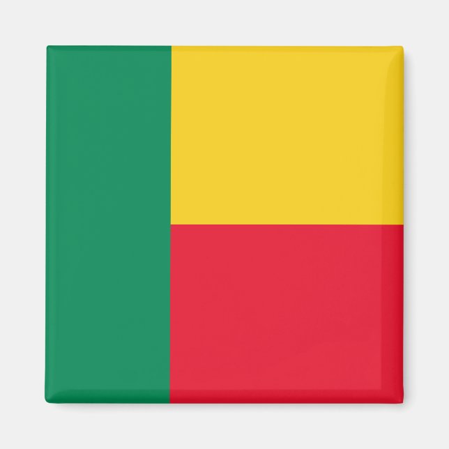 Benin Flag Magnet (Vorne)