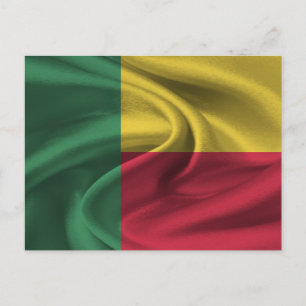 Benin Flag Postkarte