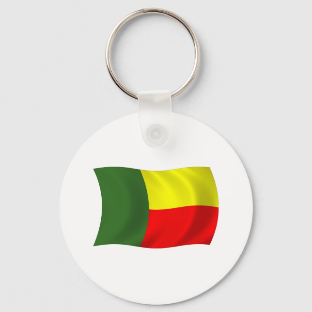 Benin Flag Schlüsselanhänger (Vorderseite)