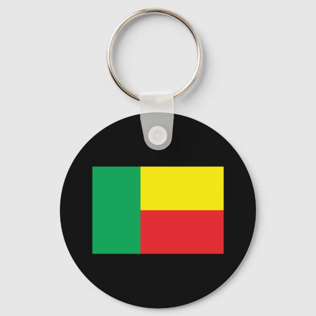 Benin Flag Schlüsselanhänger (Vorderseite)