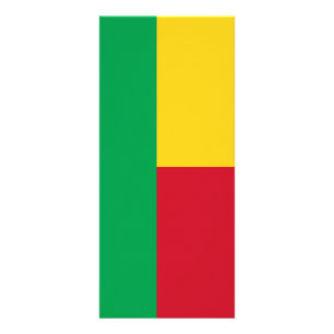 Benin flag werbekarte