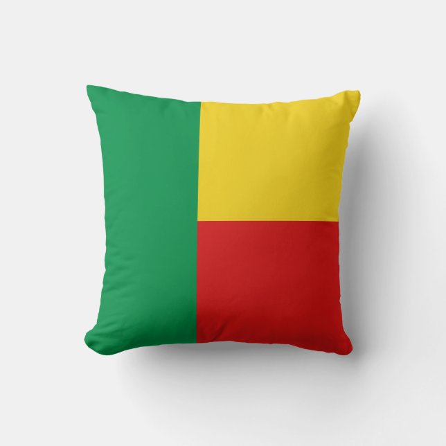 Benin Flag x Flag Pillow Kissen (Vorderseite)