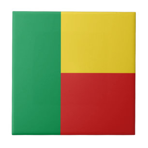 Benin-Flagge Keramikfliese