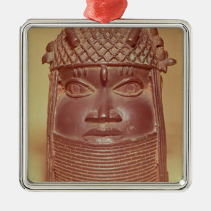 Benin-Maske Silbernes Ornament