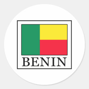 Benin Runder Aufkleber