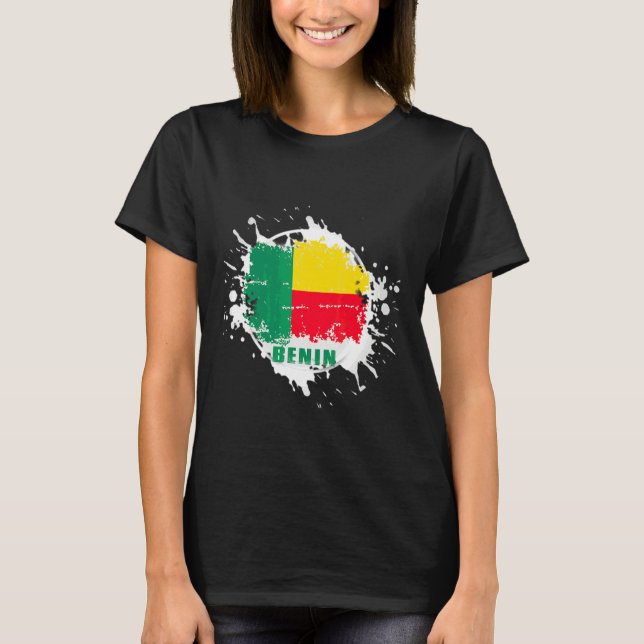 Benin-Splash T-Shirt (Vorderseite)