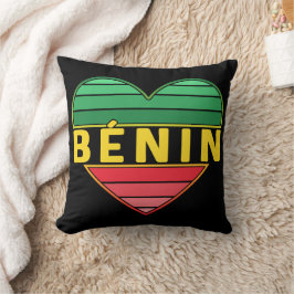 Beninese Heart, I Liebe Benin Kissen
