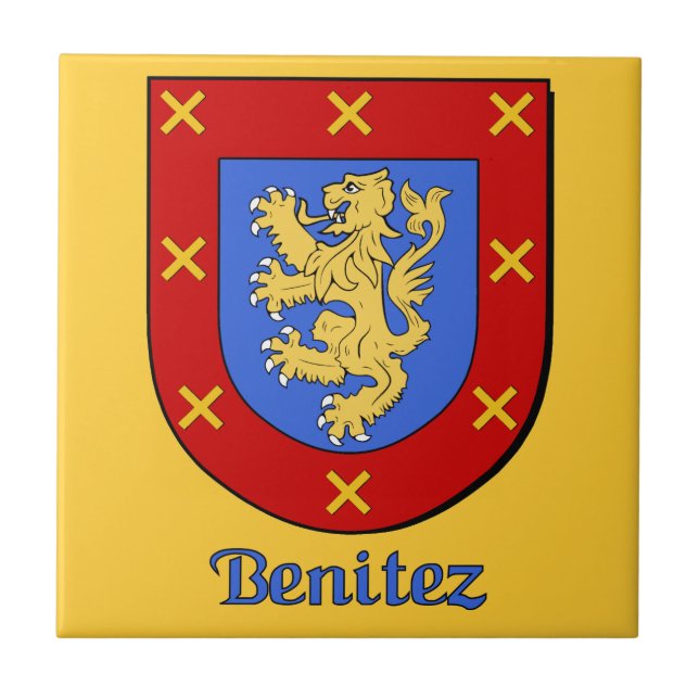 Benitez Family Shield Fliese (Vorderseite)