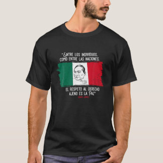 Benito Juarez mexikanische Flagge Mexiko Mädchen P T-Shirt