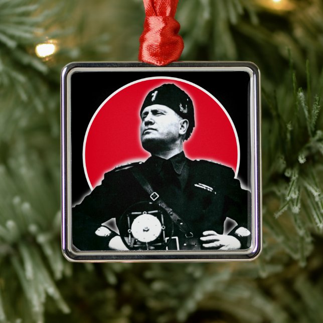 Benito Mussolini Ornament Aus Metall (Baum)