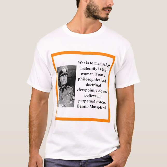 Benito Mussolini T-Shirt (Vorderseite)