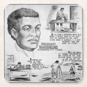 Benjamin Banneker: Black Scientist & Revolutionär Rechteckiger Pappuntersetzer