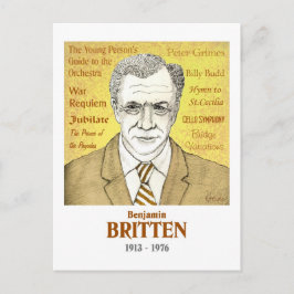 Benjamin Britten Postcard Postkarte
