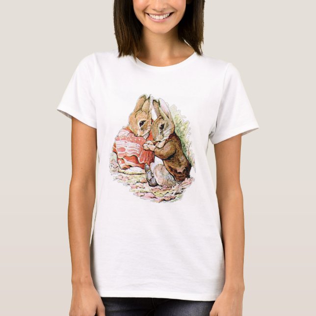 Benjamin Bunny und Peter Rabbit planen ihren Angri T-Shirt (Vorderseite)