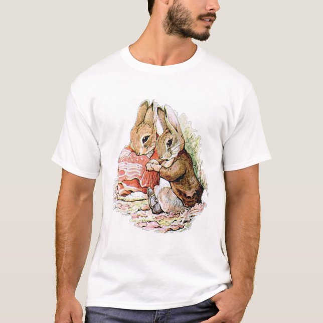 Benjamin Bunny und Peter Rabbit planen ihren Angri T-Shirt (Vorderseite)