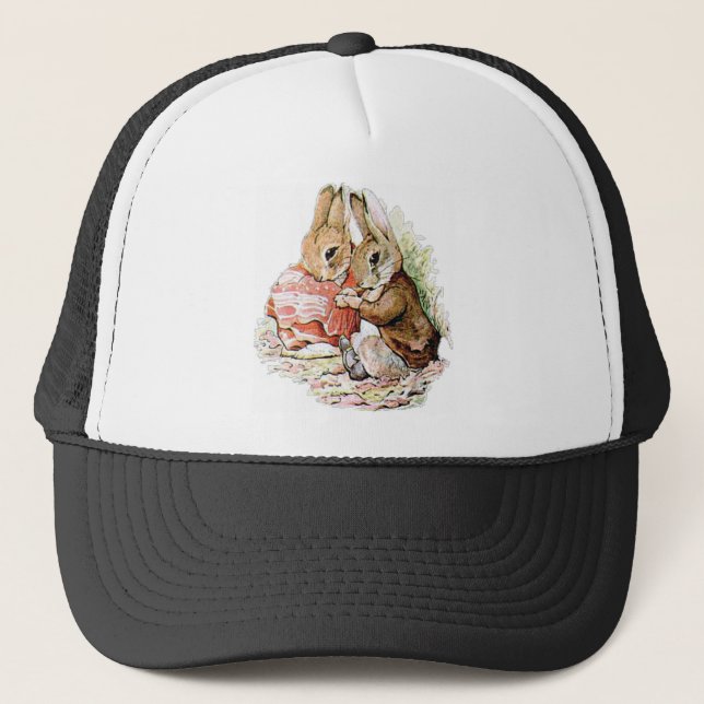 Benjamin Bunny und Peter Rabbit planen ihren Angri Truckerkappe (Vorderseite)