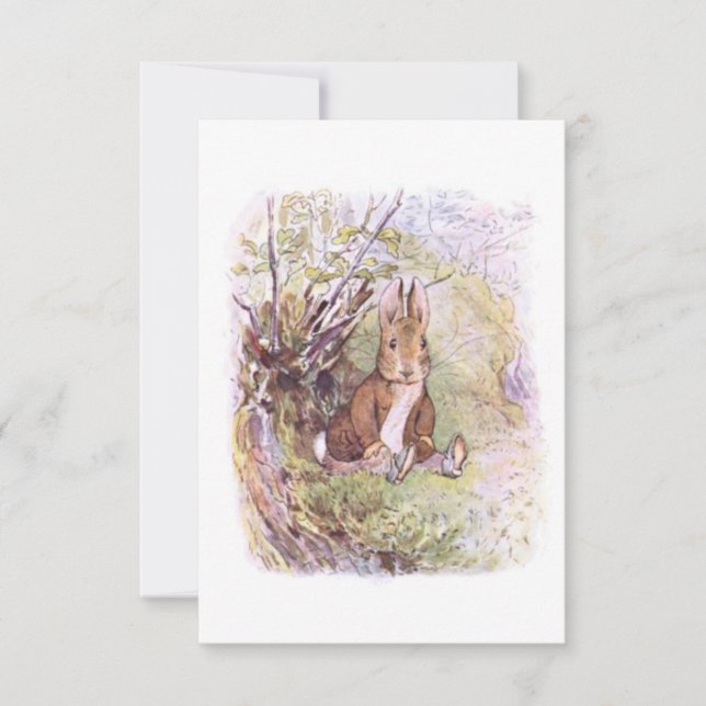 Benjamin Bunny (von Beatrix Potter) Karte (Vorderseite)