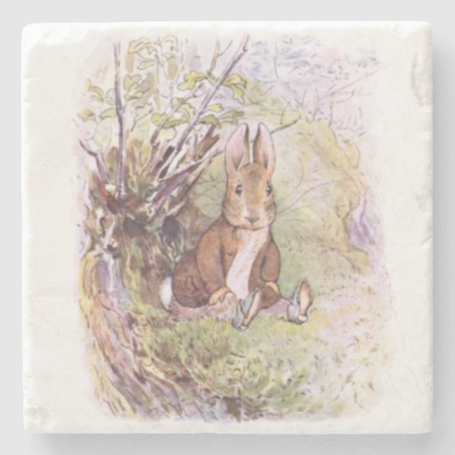 Benjamin Bunny (von Beatrix Potter) Steinuntersetzer (Vorderseite)