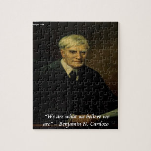 Benjamin Cardozo "Wer wir sind"-Zitat Puzzle