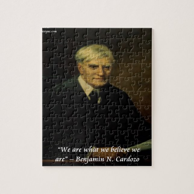 Benjamin Cardozo Zitat "Wer wir sind" Puzzle (Vertikal)