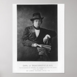 Benjamin Disraeli, 1. Earl of Beaconsfield Poster