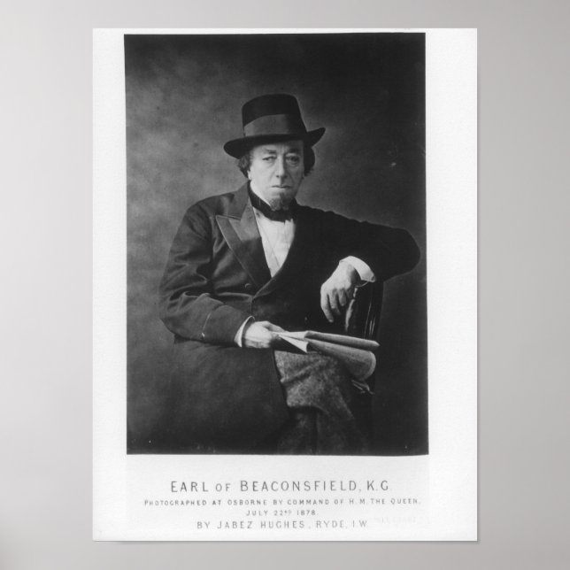 Benjamin Disraeli, 1. Earl of Beaconsfield Poster (Vorne)