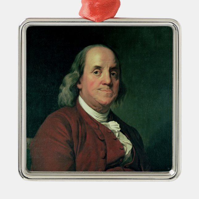 Benjamin Franklin, 1782 Ornament Aus Metall (Vorne)